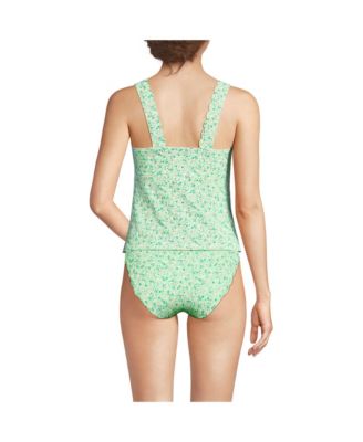 Женский топ-танкини с квадратным вырезом лодочкой и открытой спиной от Lands' End