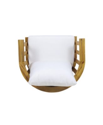 Streamdale Acacia patio club chair, Waterproof cushions, 400lb capacity