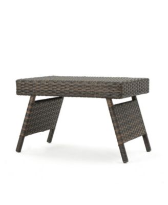 Streamdale Faux Rattan Wicker Accent Table
