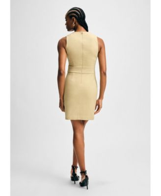 Женское платье-футляр из саржи с гребешком от Isaac Mizrahi