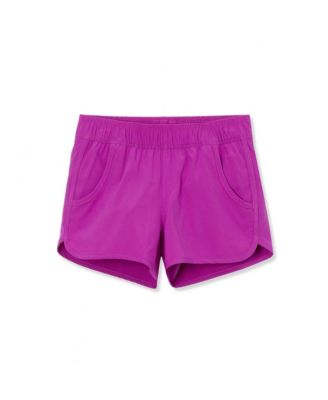 Girls Slim Chlorine Resistant Stretch Woven Swimsuit Shorts
