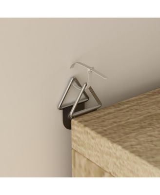 Wooden 3-door yellow shoe cabinet, multifunctional shoe rack with adjustable shelves, rattan drawers