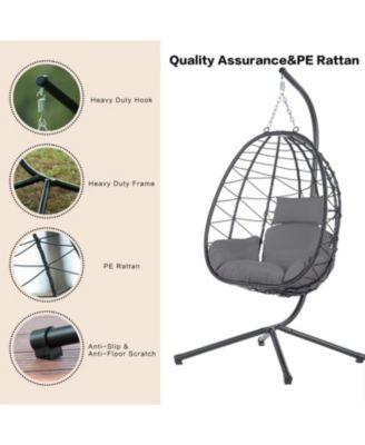 Streamdale Egg chair with stand, indoor/outdoor, patio, bedroom, balcony