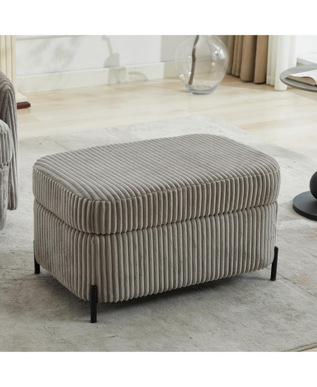 Gray Ottoman for Home - Gray