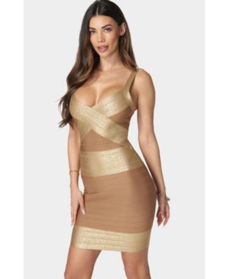 Women's Color Block Bandage Dress