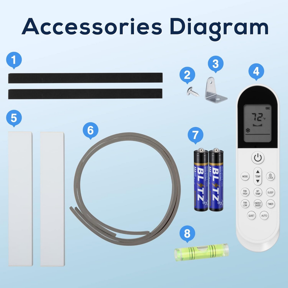 Cowsar 12000 Btu U-Shaped Window Air Conditioner Cools up to 450 Sq.Ft with 6 Modes 24H Timer, Window Ac Units, Easy to Install, Low Noise, Remote Con