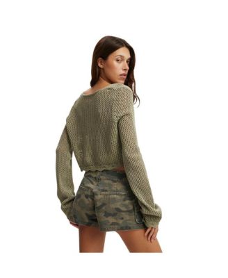 Женский кардиган С гребешком, связанный крючком ИЗ ХЛОПКА