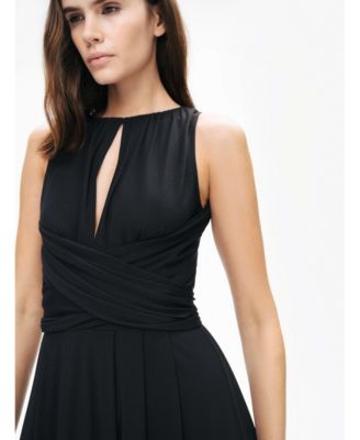 Women's Maxi Dress with Belt Ties