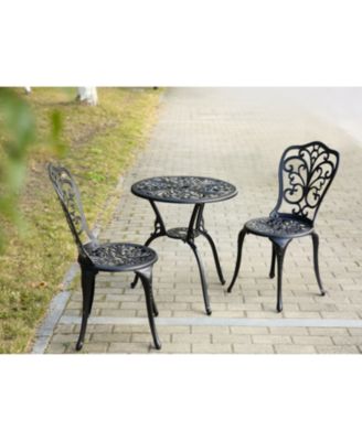 Streamdale 3-Piece Outdoor Patio Bistro Set - Black
