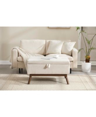 Streamdale Mid-century modern storage bench/coffee table, Assembled, Living/entry/family room