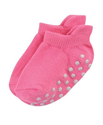 Toddler Girls Safe Step Natural Cotton Socks with Non Skid Soles