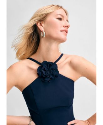 Женское платье-карандаш с розочками от Isaac Mizrahi