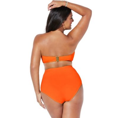 Women's Valentine Ruched Bandeau Bikini Top