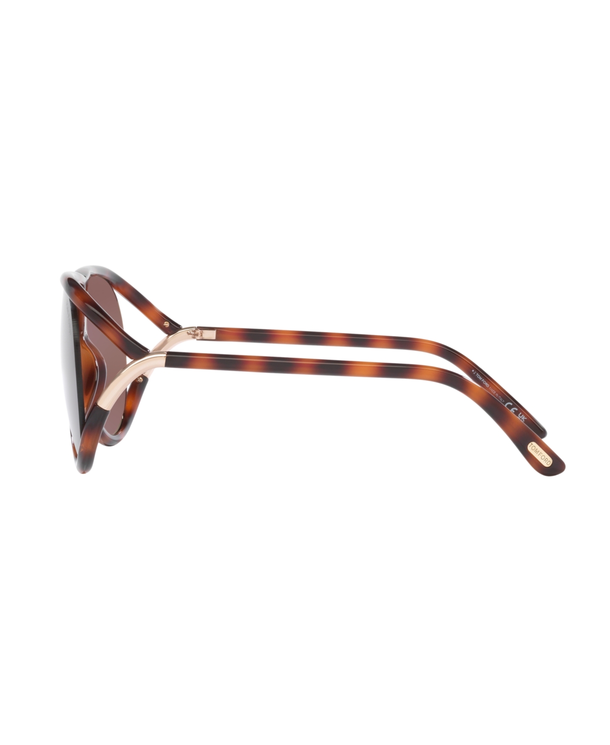 Tom Ford Unisex Large Sunglasses, Ft1197 Tr001938 In Tortoise Blonde