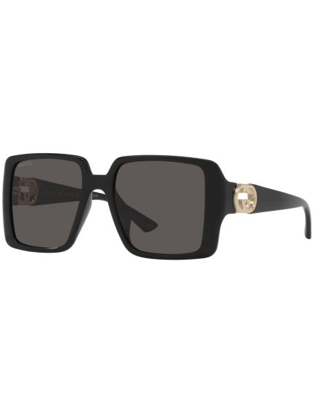 Женские солнцезащитные очки Gucci Large Sunglasses, GG1692SA GC002293, цвет: Чёрный