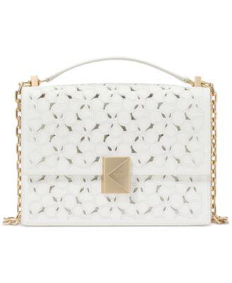 kate spade new york - Deco Eyelet Chain Strap Leather Shoulder Bag