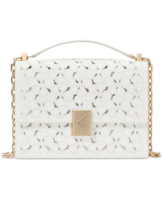 kate spade new york Deco Eyelet Chain Strap Leather Shoulder