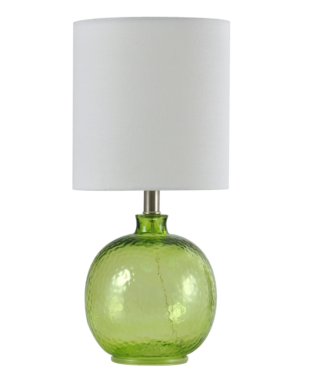 Stylecraft Home Collection 20" Modern Glass Table Lamp In Green