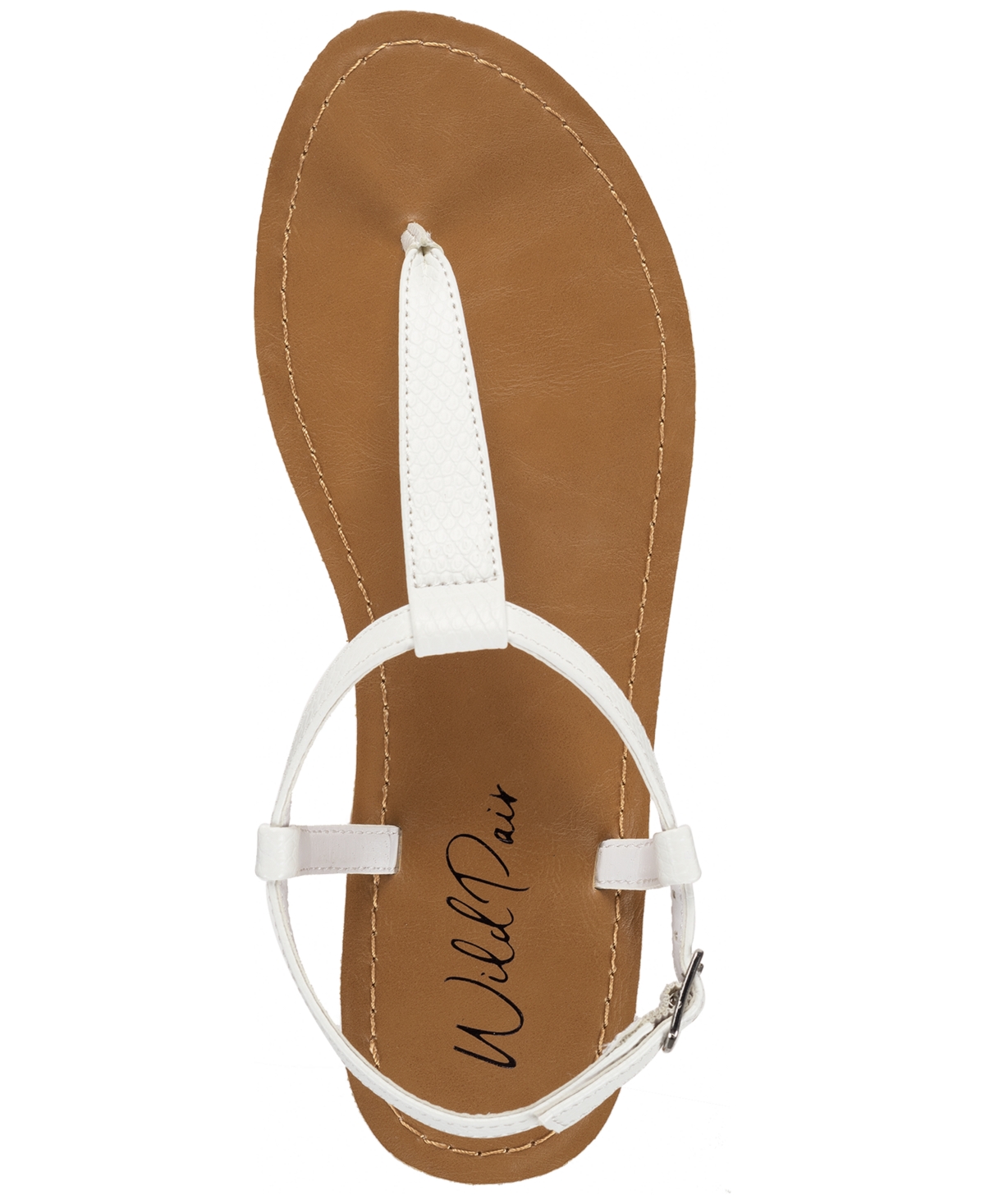 Shop Wild Pair Women's Krisleyy Flat Sandals, Exclusively At Macy's In White