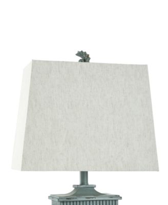 33" River Crest Coastal Hardback Fabric Table Lamp