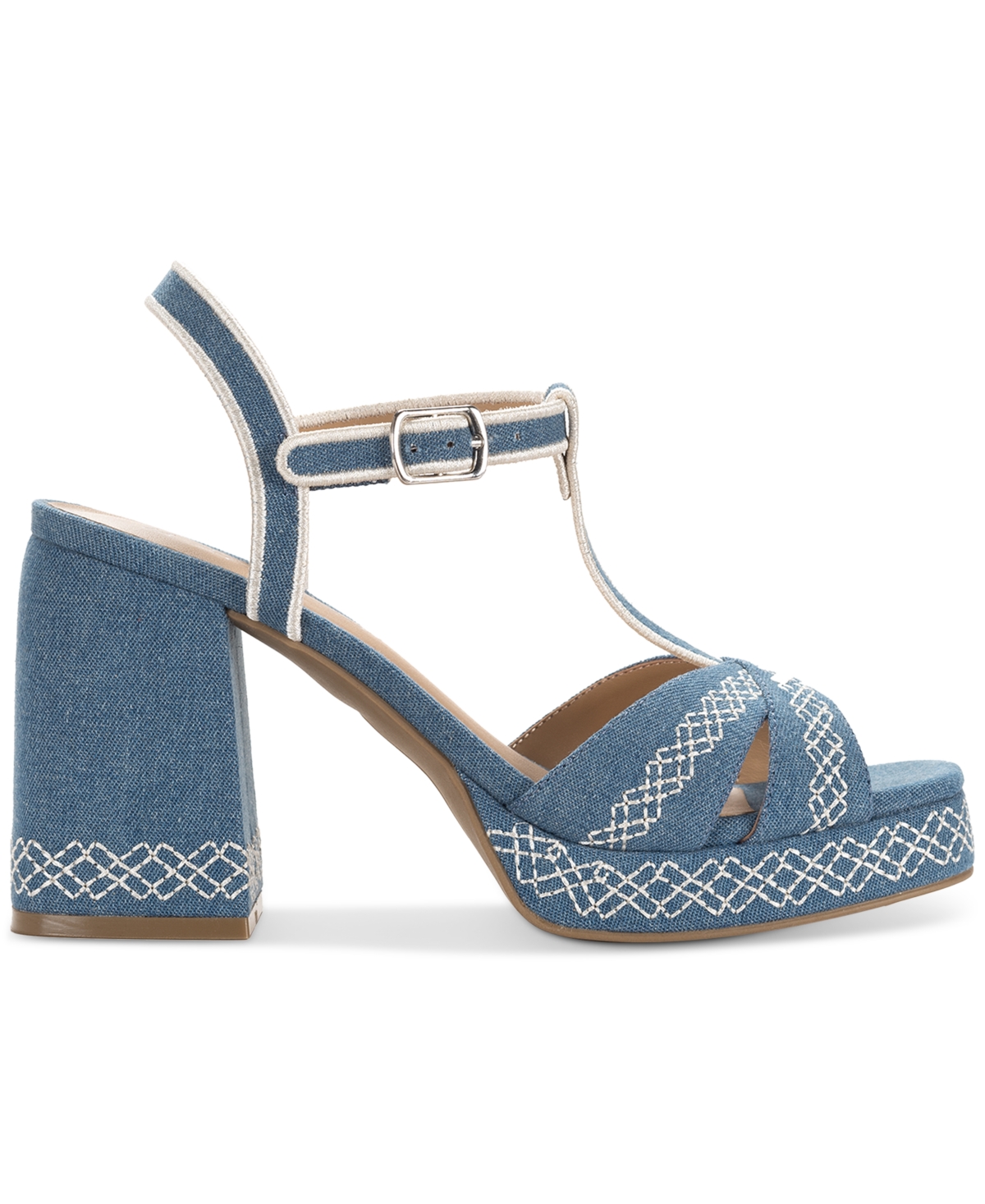 Wild Pair Women's Harperr Platform Sandals, Exclusively At Macy's In Studio Denim