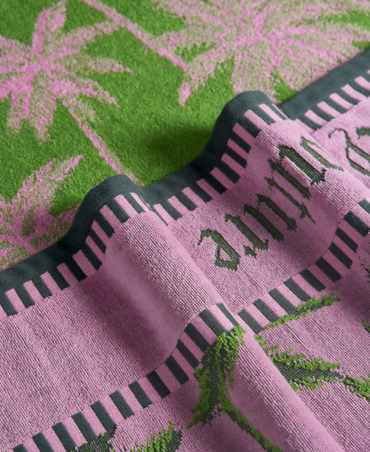 Juicy Couture Palm Trees Cotton Beach Towel, 36" X 72" In Palm Tree