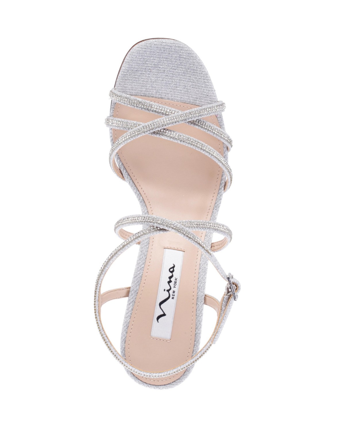 Женские сандалии Nina Women's Anna Crystal Embellished Strappy Dress Sandals — фото 7