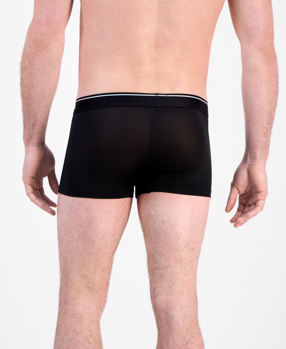 Hugo Boss Boss By  Men's 3-pk. Logo Waistband Trunks In Black