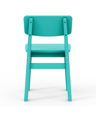 Kids 5-Piece Modern HDPE Dining Table and Chairs Set