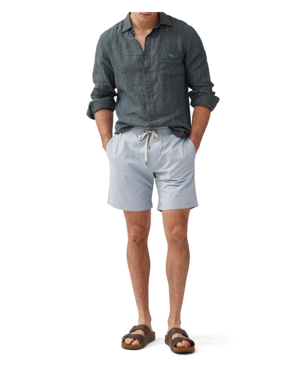 Rodd & Gunn Cathedral Cove Drawstring Shorts In Blue