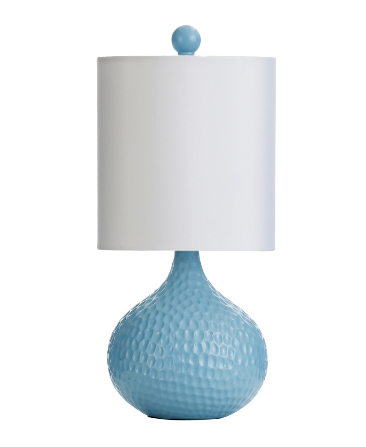 Shop Stylecraft Home Collection 16.5" Contemporary Ceramic Table Lamp In Blue
