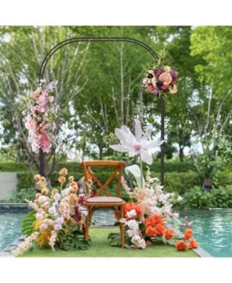 Outdoor Garden Trellis Archway for Vines, Climbing Roses, and Grape Plants