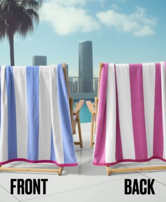 Reversible Cabana Cotton Beach Towel,  36" x 72"