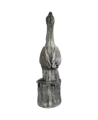 Outdoor Polystone Nautical Pelican's Perch Garden Patio Lawn Landscape Statue - 22" - Gray