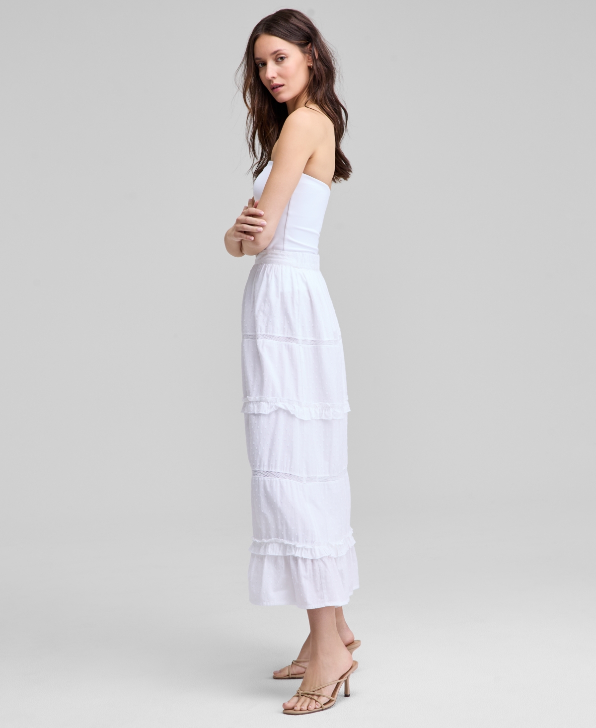 Shop And Now This Petite Lace Eyelet Maxi Skirt, Exclusively At Macy's