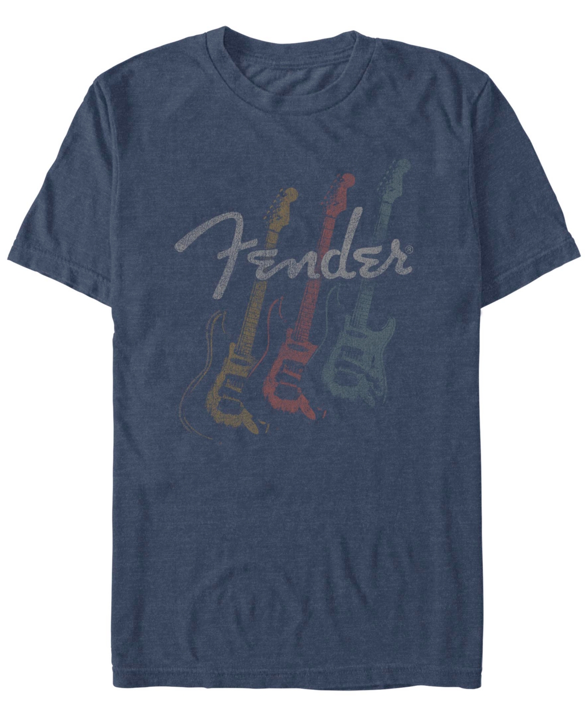 Men's Triple Fret Short Sleeve T-Shirt - Navy heather