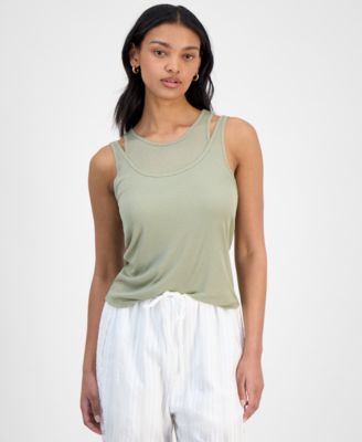And Now This - Women's Double-Layer Scoop-Neck Tank