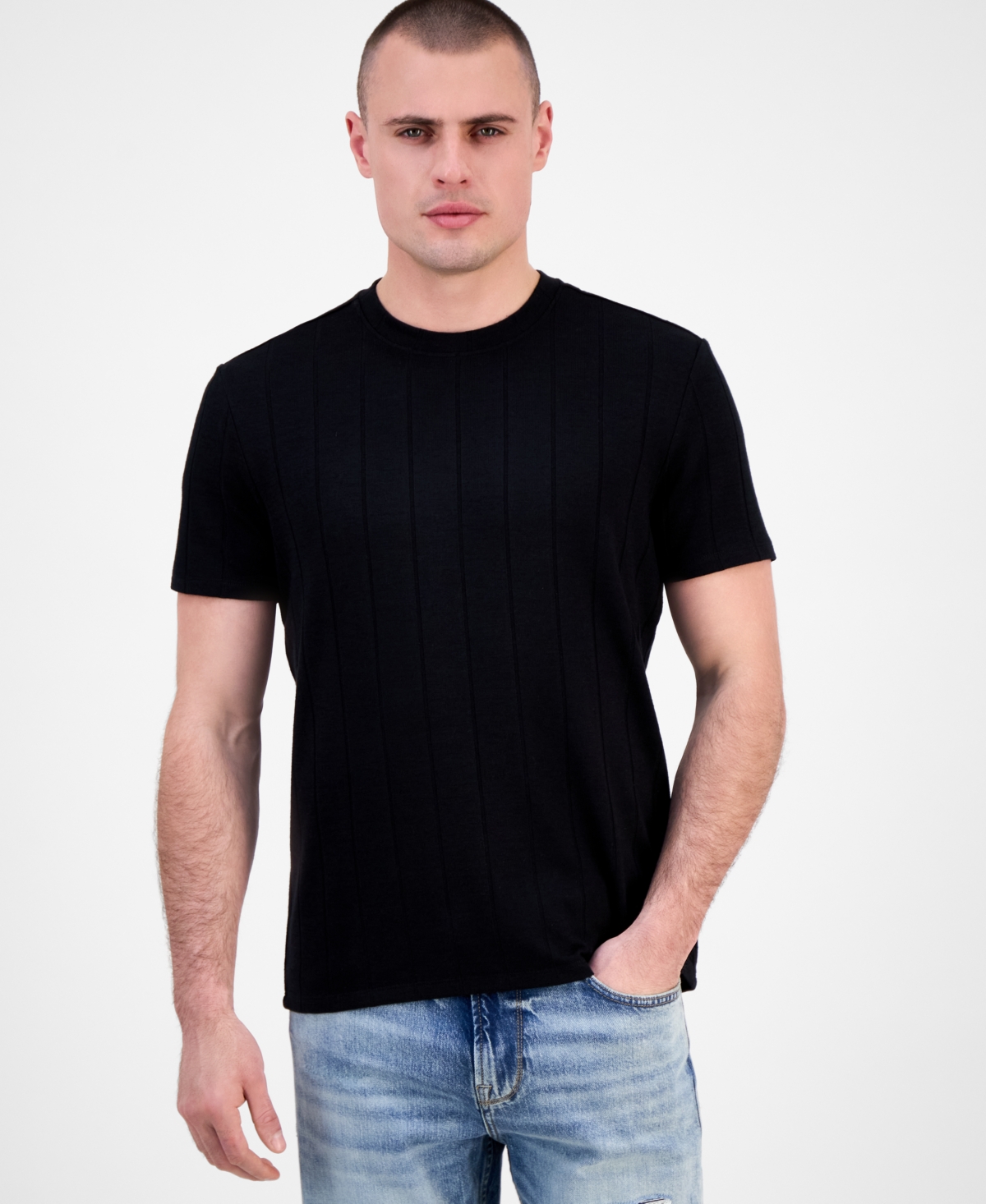 Men's Axel Short Sleeve Crewneck T-Shirt - Jet Black