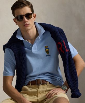 Men's Classic-Fit Polo Bear Mesh Polo Shirt