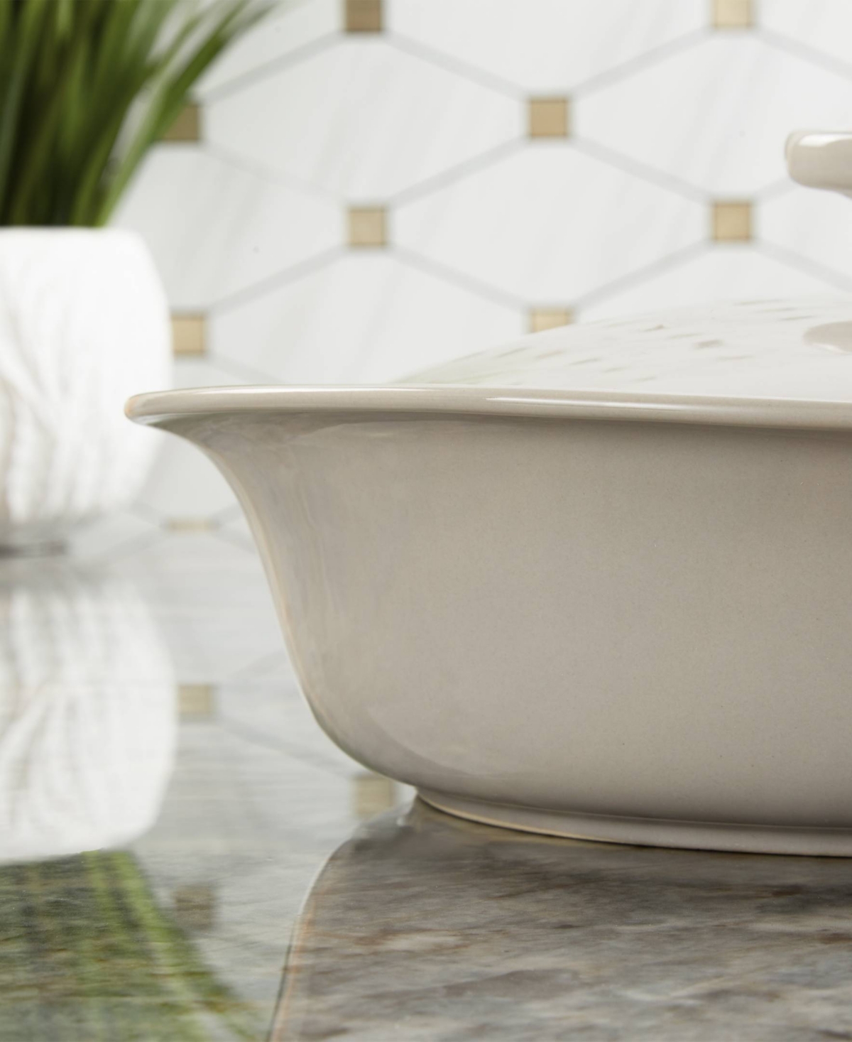 Berghoff Balance 9.5" Stone Casserole In Moonmist Gray
