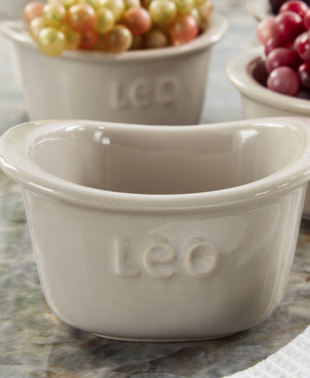 Berghoff Balance 8-pc. Stone Square Ramekin Set In Multicolor