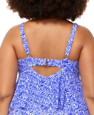 Модный топ-бикини Topanga с оборками и плавками Island Bottoms от Raisins Curve модного размера плюс