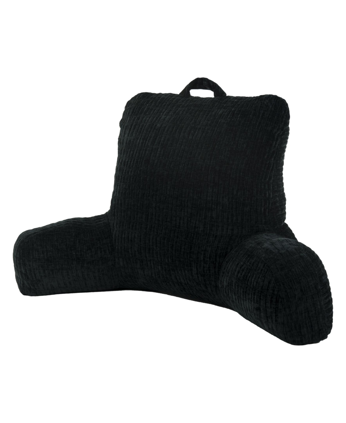 Arlee Home Fashions Sutton Place Singer Backrest Pillow, 33" X 18" In Black