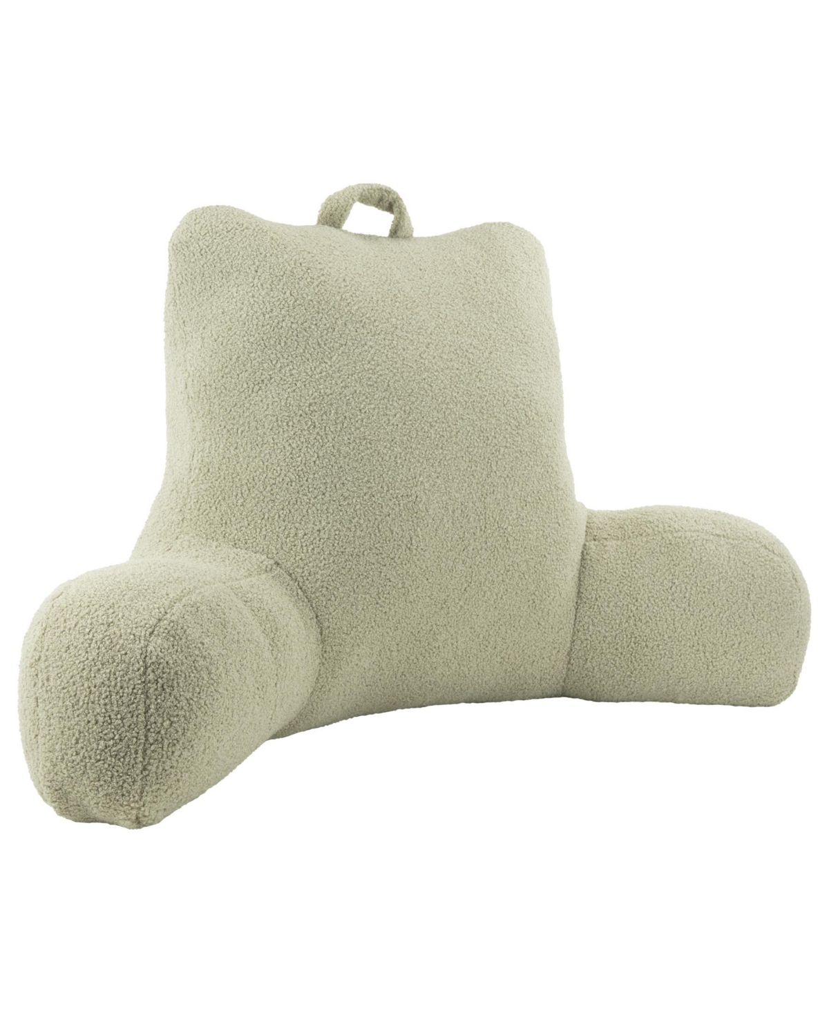 Arlee Home Fashions Sutton Place Teddy Plush Backrest Pillow, 33" X 18" In Taupe