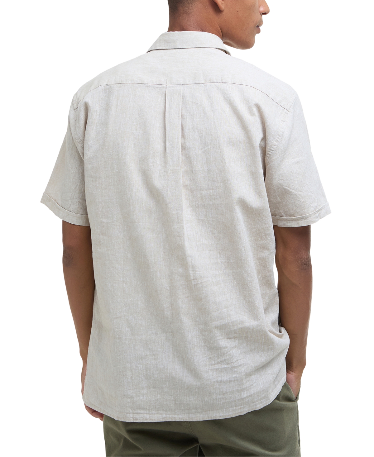 Barbour Men's Nelson Short Sleeve Summer Shirt In White