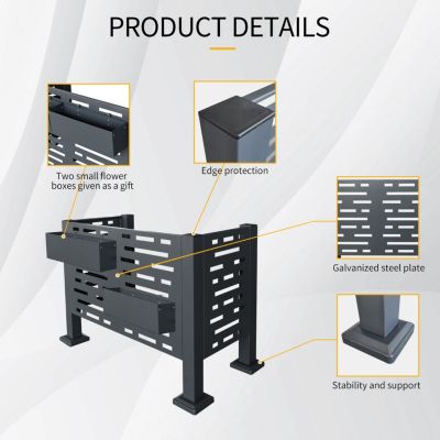 Streamdale 3ftx2ft AC Unit Privacy Fence Cover, Conceals 3 Units