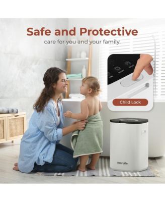 Towel Warmer Bucket, 23L, Adjustable Timer, Auto Shut-Off, Black