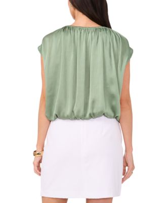 Женский гофрированный топ-пузырь без рукавов от Vince Camuto  