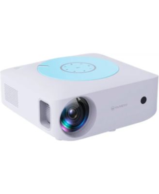 - Leisure E30TBS Native 1080P Wireless Single LCD Projector, Screen Included - White/Blue