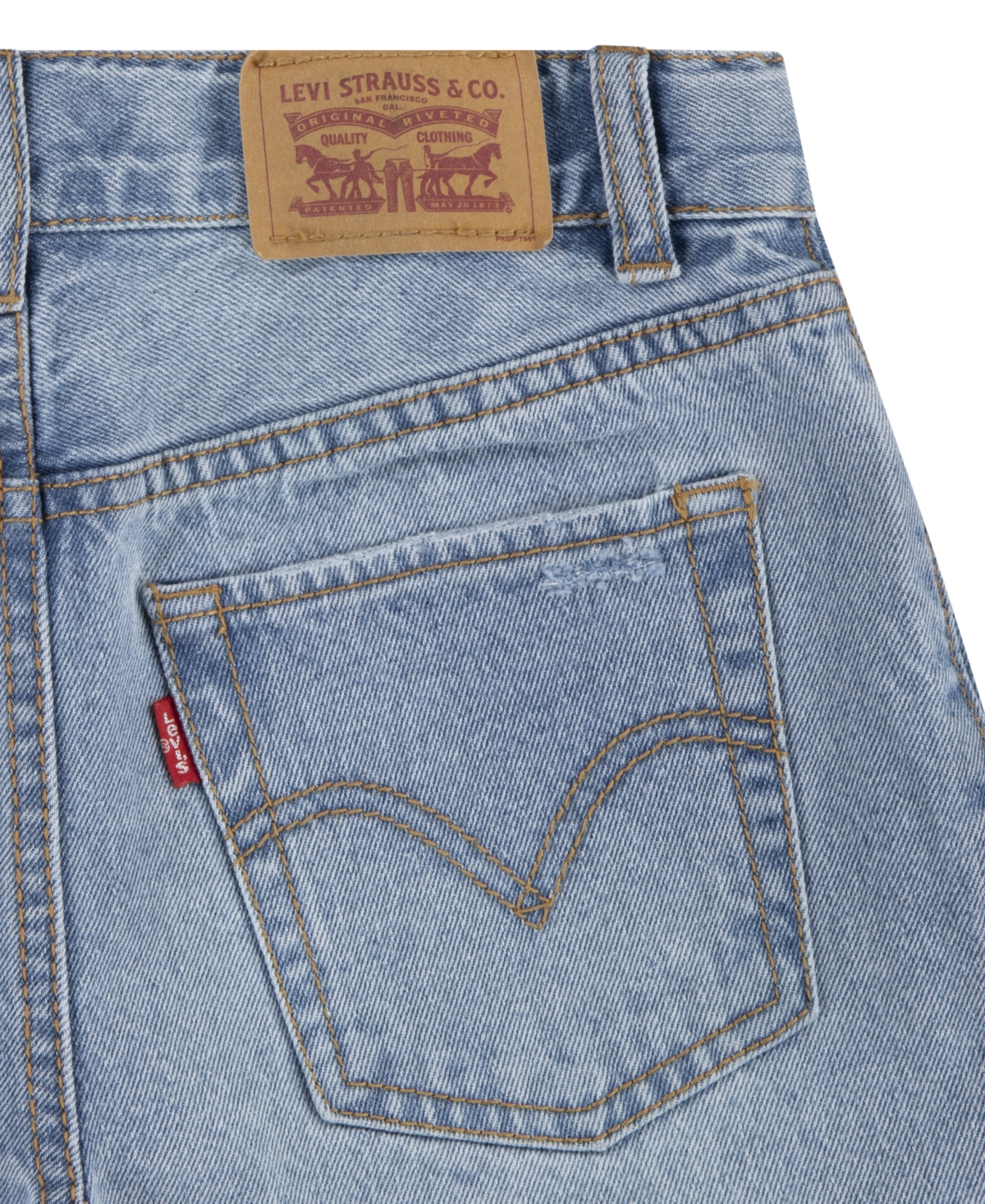 Shop Levi's Big Girls Craft Skate Side Slit Shorts